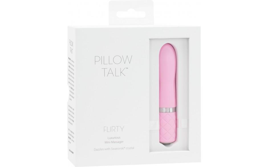Flirty Vibe Pillow Talk Necklace with Genuine Swarovski Crystals - Romantic Gift for Her, Anniversary & Date Night Jewelry