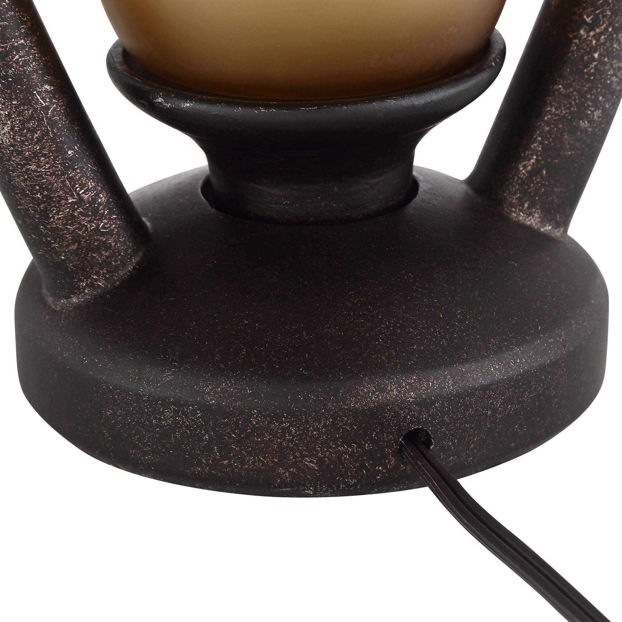 Franklin Iron Works Horace Rustic Farmhouse Table Lamps Set of 2 - 25.25