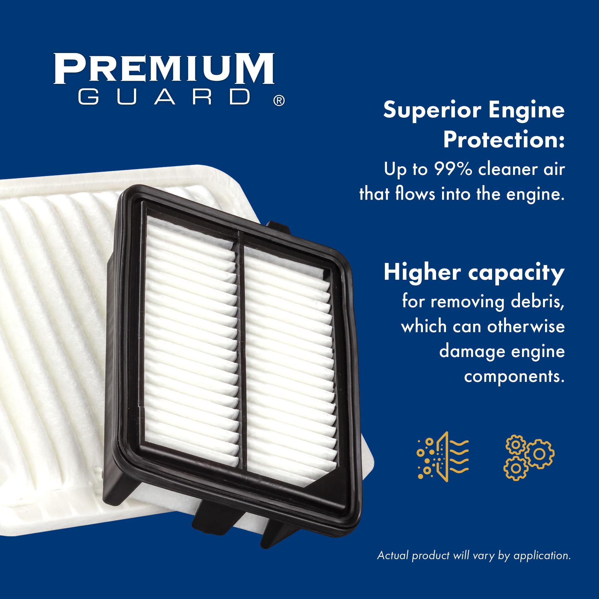 PG Engine Air Filter PA99209 - Compatible with 2017-2025 Chrysler Pacifica, 2020-2025 Voyager, 2021-2025 Grand Caravan | High-Performance Engine Air Filter for Improved Fuel Efficiency & Engine Protection | Perfect for Daily Commutes & Road Trips