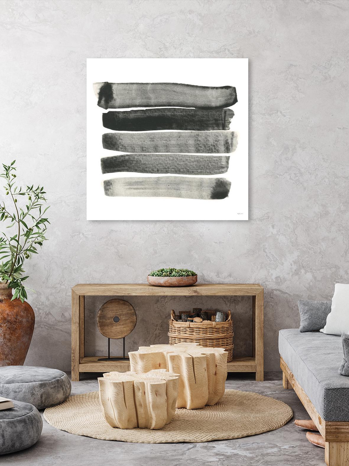 Abstract Line No. 67 - Modern Abstract Wall Art Print - Premium Canvas Painting for Home & Office Decor - Perfect for Living Room, Bedroom or Workspace