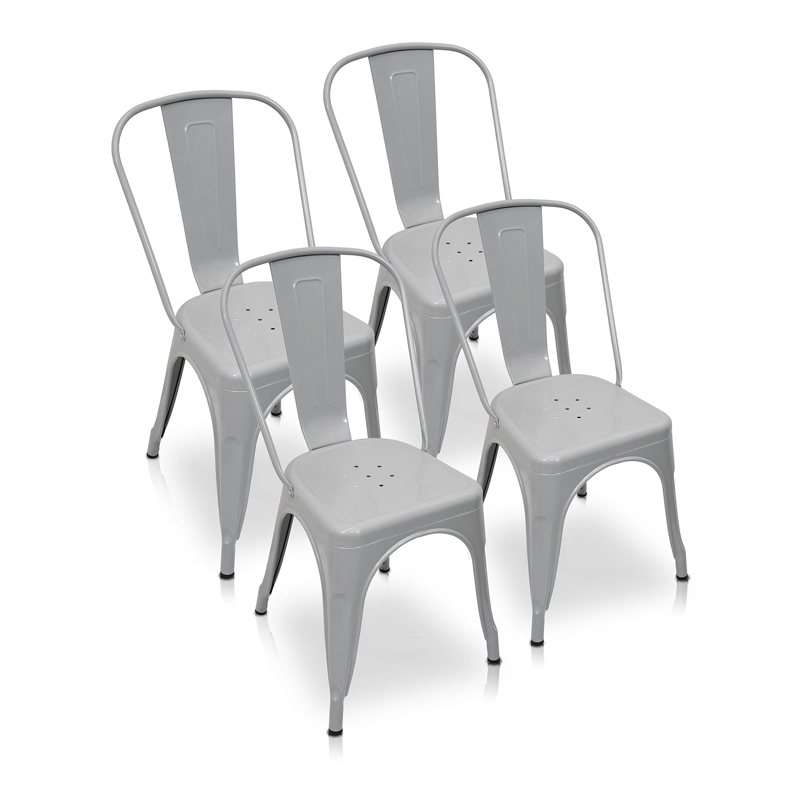 Premium HALOWAY Fabric Dining Chairs Set of 4 - Upholstered Accent Chairs with Nail Head Trim for Dining Room, Kitchen, Breakfast Nook & Home Decor