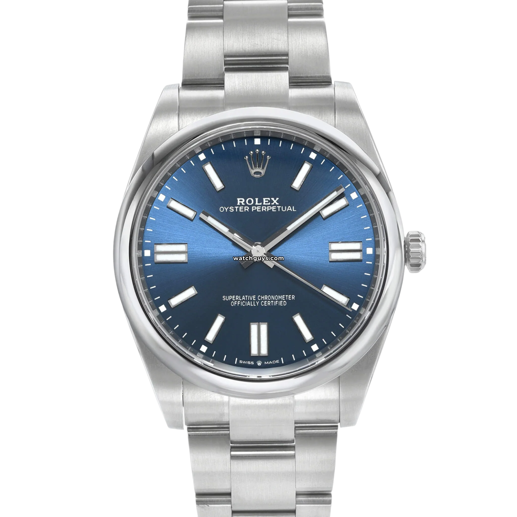 Rolex Oyster Perpetual 124300 Men's Watch with Blue Dial - Luxury Automatic Timepiece for Business, Formal & Everyday Wear