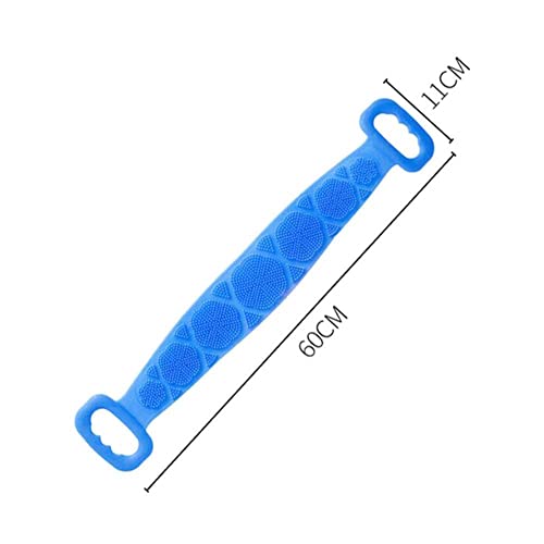 Exfoliating Body Scrubber Belt - Dual Sided Silicone Bath Brush for Dead Skin Removal - Men & Women Shower Scrubber with Easy Clean Design - Perfect for Exfoliating Back, Legs & Hard-to-Reach Areas in Bath or Shower