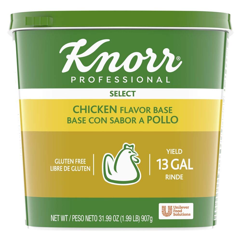 Knorr Professional Select Chicken Base Bouillon - Gluten Free, No Artificial Flavors, 0g Trans Fat, 1.99 lbs (Pack of 6) | Perfect for Soups, Stews & Professional Kitchens