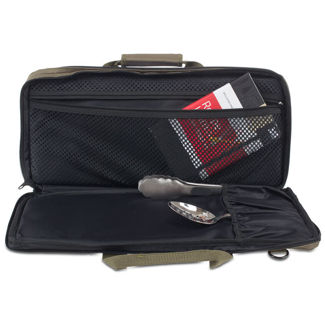 Premium 3-Section Knife Bag for Chefs - Professional Knife Storage & Organizer for Kitchen, Travel, and Culinary School Use