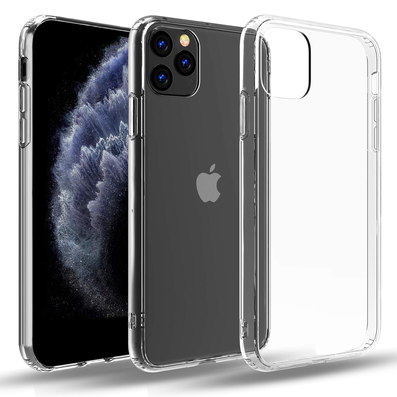 Restoo Ultra Slim Clear TPU Case for iPhone 11 Pro Max (6.5 inch) - Crystal Clear Shock-Absorption Protective Cover with Reinforced Corners | Perfect for Everyday Use, Work & Outdoor Activities