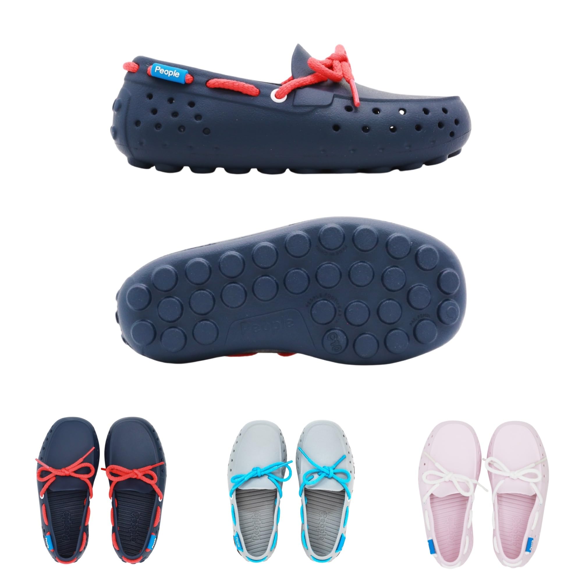 **Kids' Water Shoes & Boat Shoes - Lightweight, Waterproof, Non-Slip Rubber Loafers for Boys & Girls - Comfortable Slip-On Design for Beach, Pool, Boating & Outdoor Activities**