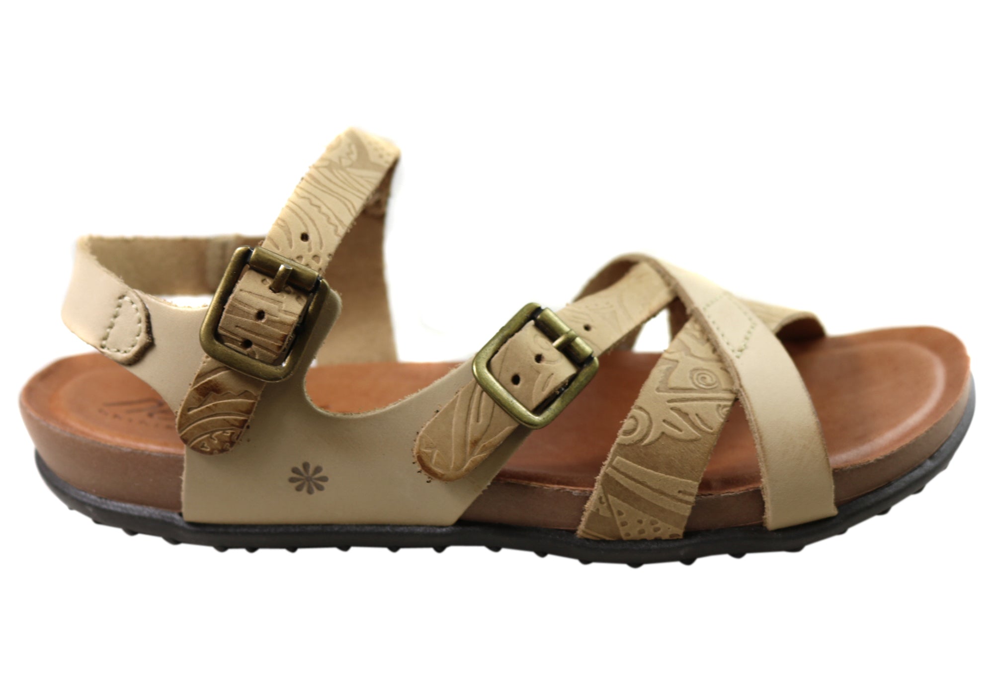 New Face Island Women's Comfortable Leather Sandals - Handmade in Brazil - Perfect for Beach Vacations & Summer Outfits