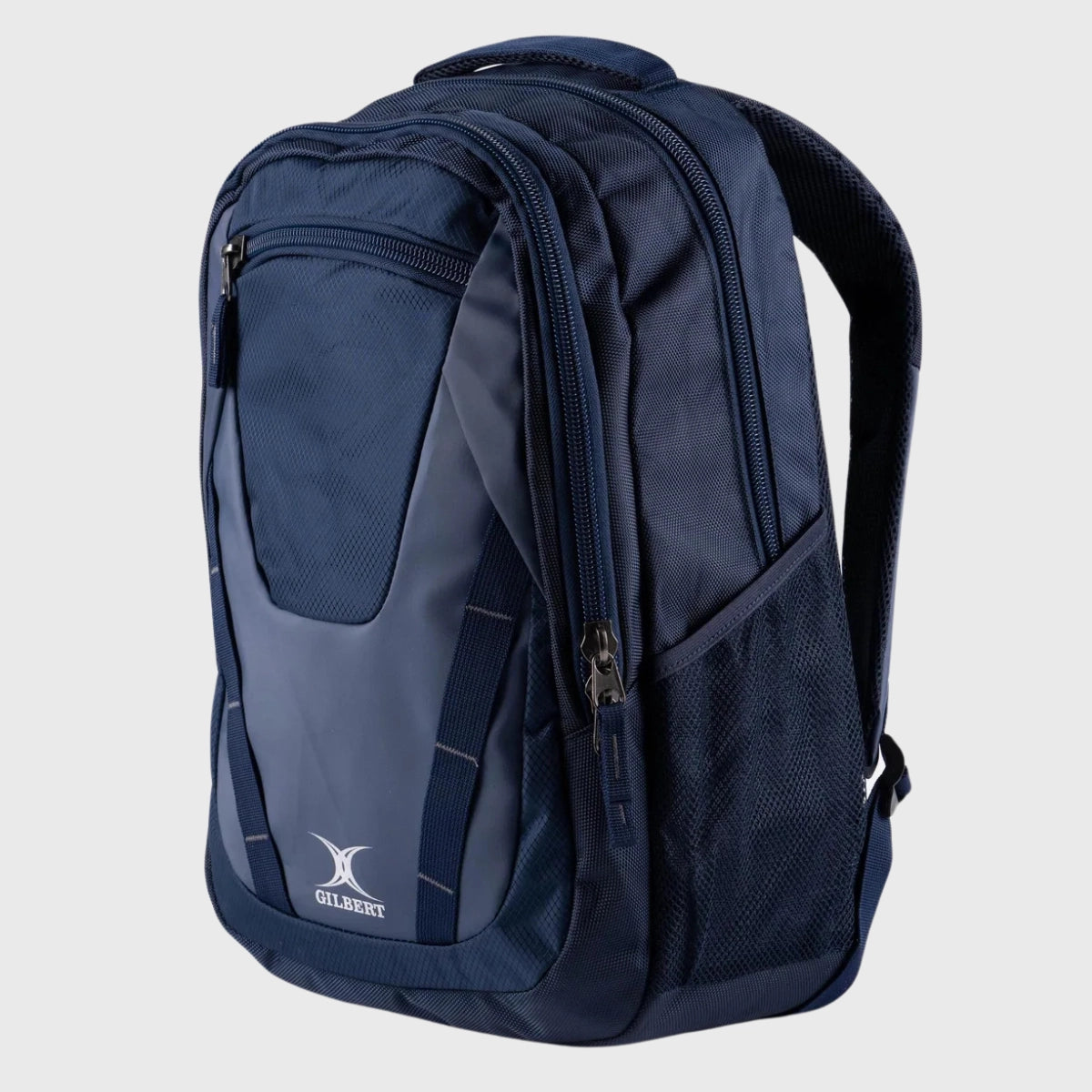 Gilbert Club V4 Rugby Rucksack Backpack - Navy Blue Sports Bag for Rugby Training, Games & Travel | Durable Gear for Players & Fans