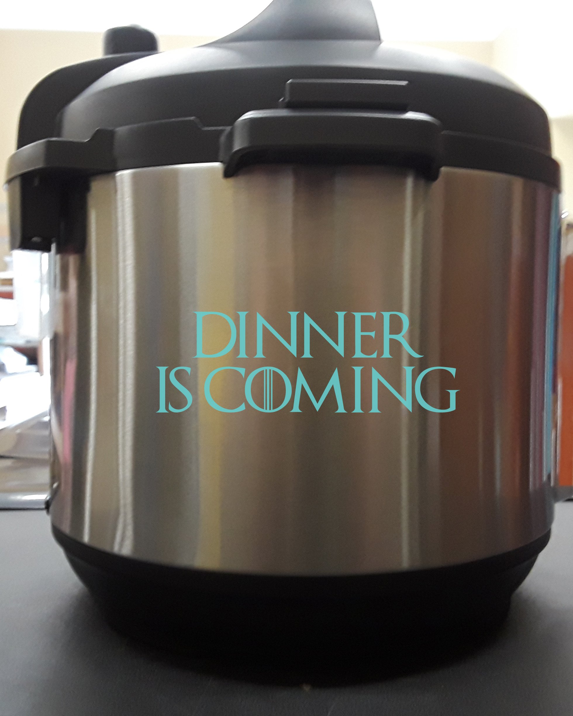 6 Inch Mint Vinyl Decal Sticker for Pressure Cooker - Kitchen Decor, Appliance Personalization - Perfect for Instant Pot, Crockpot & Slow Cookers
