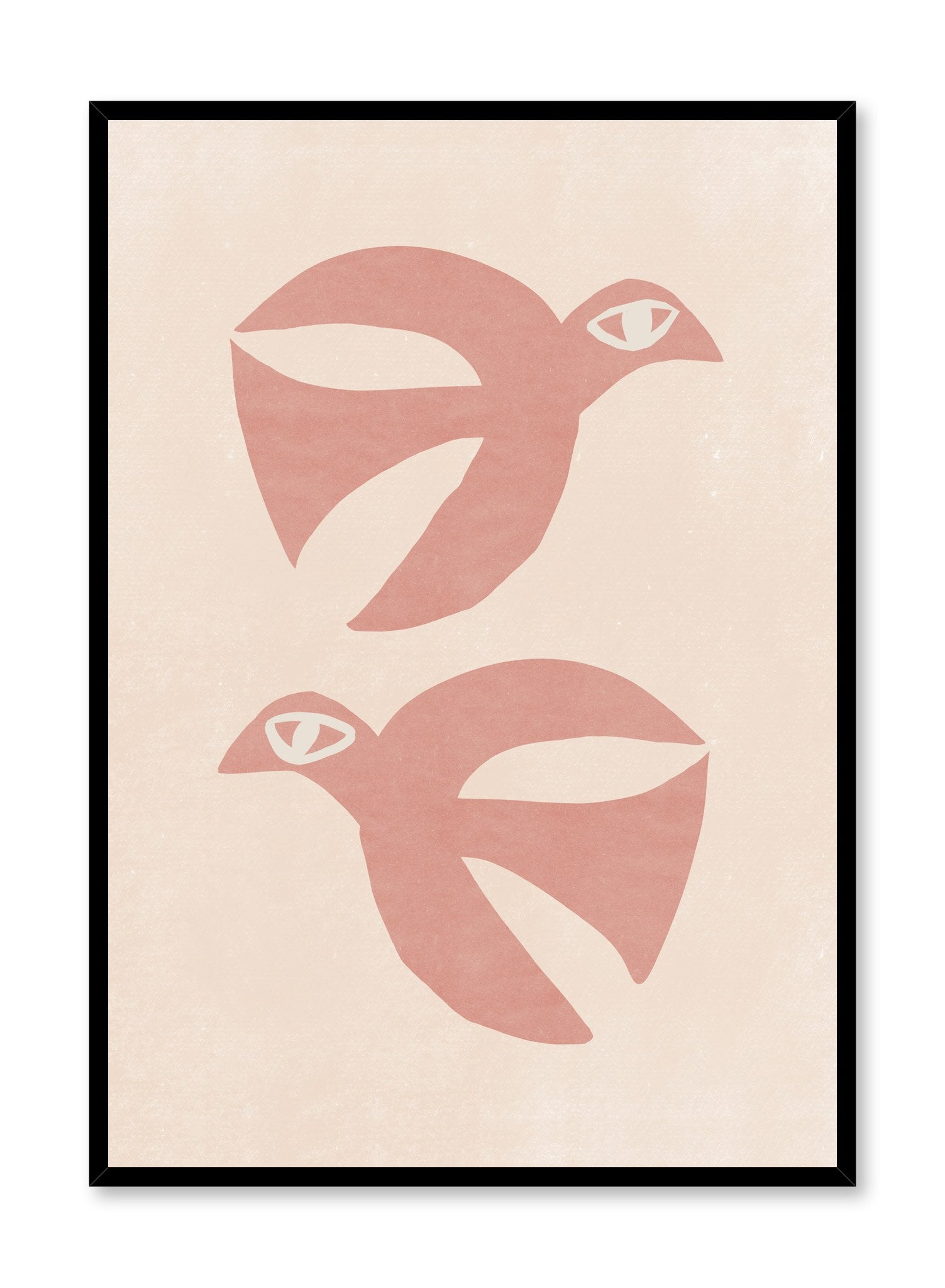Peace Doves Wall Art Poster - Inspirational Dove Painting for Home & Office Decor - Perfect for Living Room, Bedroom, or Gift