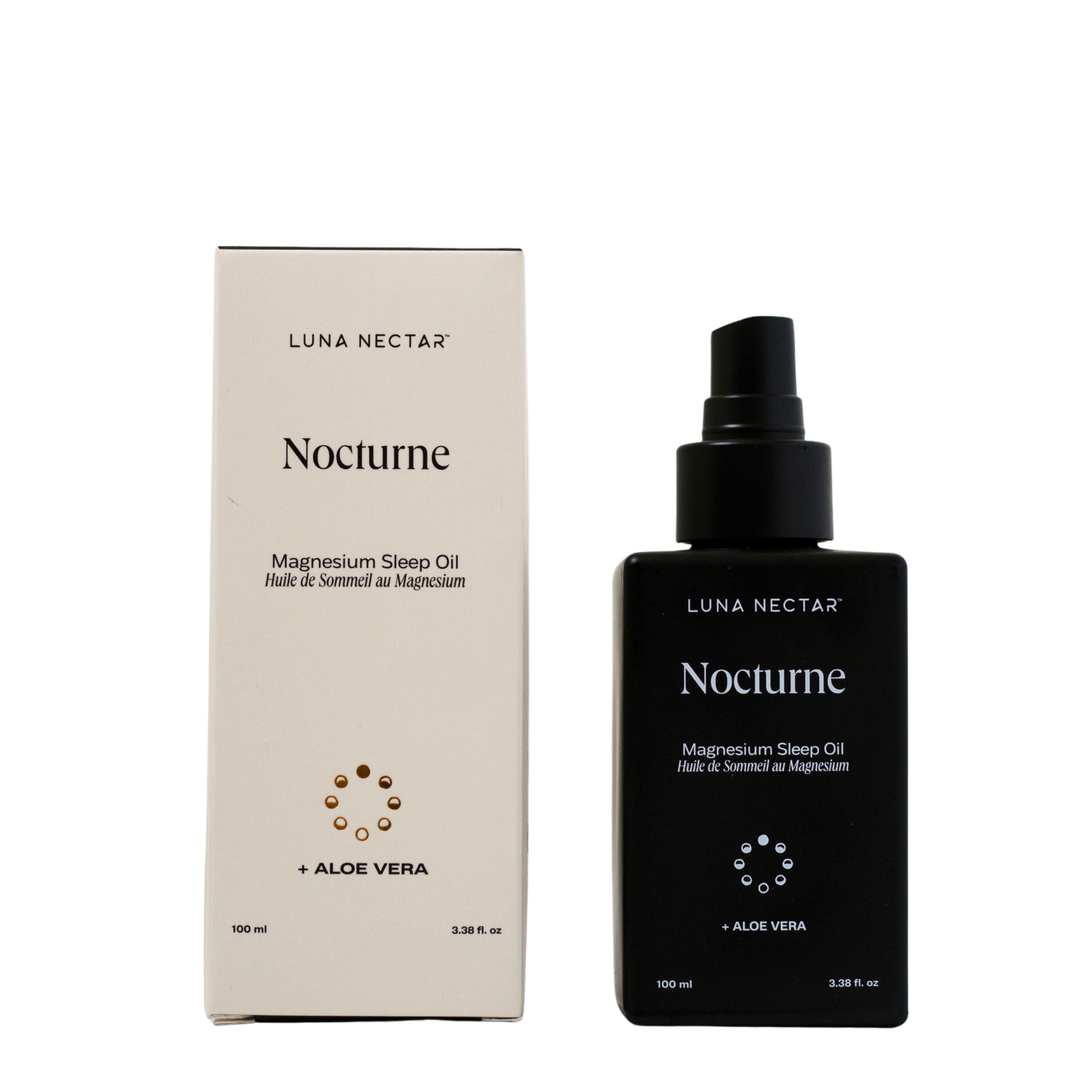 Nocturne Magnesium Sleep Oil - Natural Sleep Aid for Relaxation & Stress Relief, Perfect for Nighttime Use & Insomnia Relief