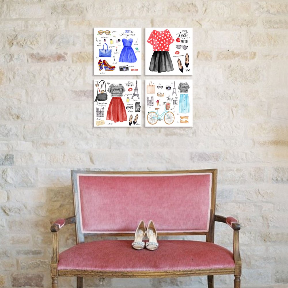 Fashion Canvas Wall Art - Shoes & Closet Decor for Paris Style Lovers | Ready to Hang