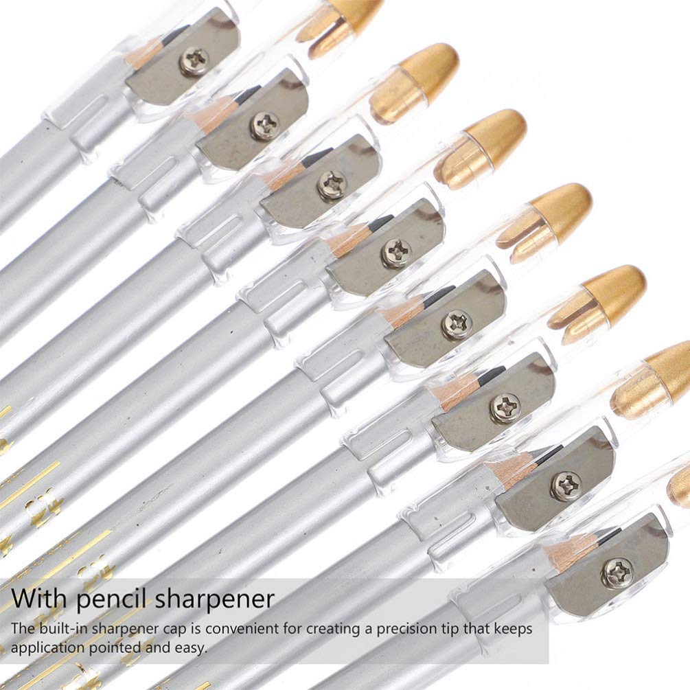 Beaupretty 10-Piece Makeup Kit - Highlighter Pen, Eyebrow Pencils with Sharpener, Long-Lasting Eyeliner & Eyebrow Styling Pencils for Women & Girls | Perfect for Everyday Makeup, Professional Styling & Travel Beauty Essentials