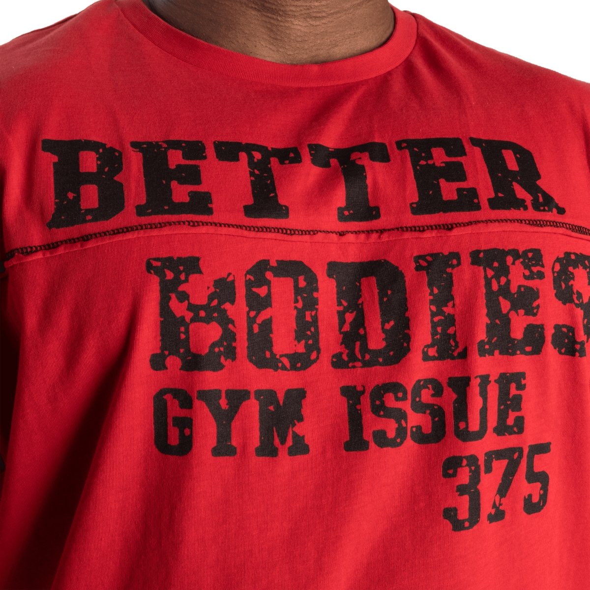 Better Bodies Union Original T-Shirt - Premium Cotton Tee in Chili Red for Men & Women | Casual Wear, Gym, Street Fashion