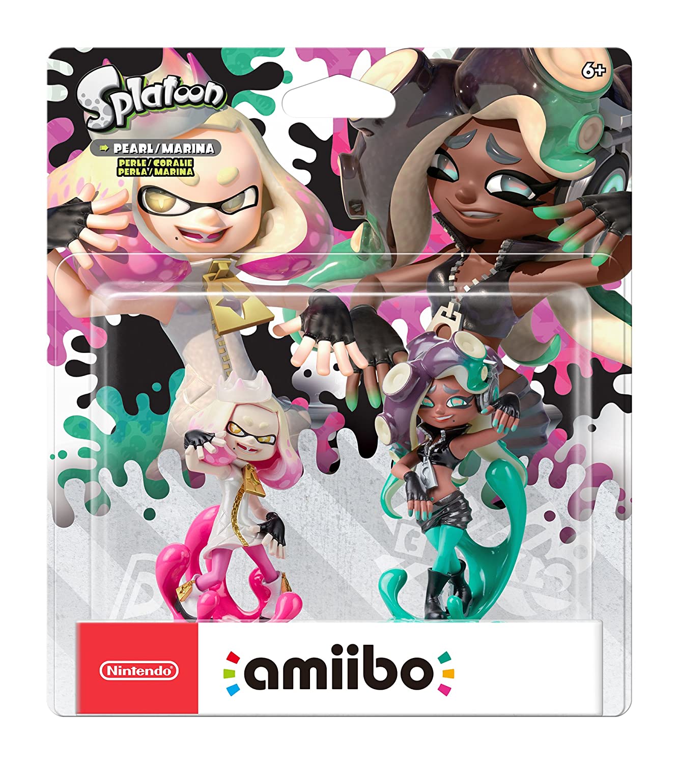 Splatoon 2 Pearl & Marina amiibo Figure - Official Nintendo US Version - Perfect for Gaming Collectors & Splatoon Fans (Use for In-Game Unlocks & Display)