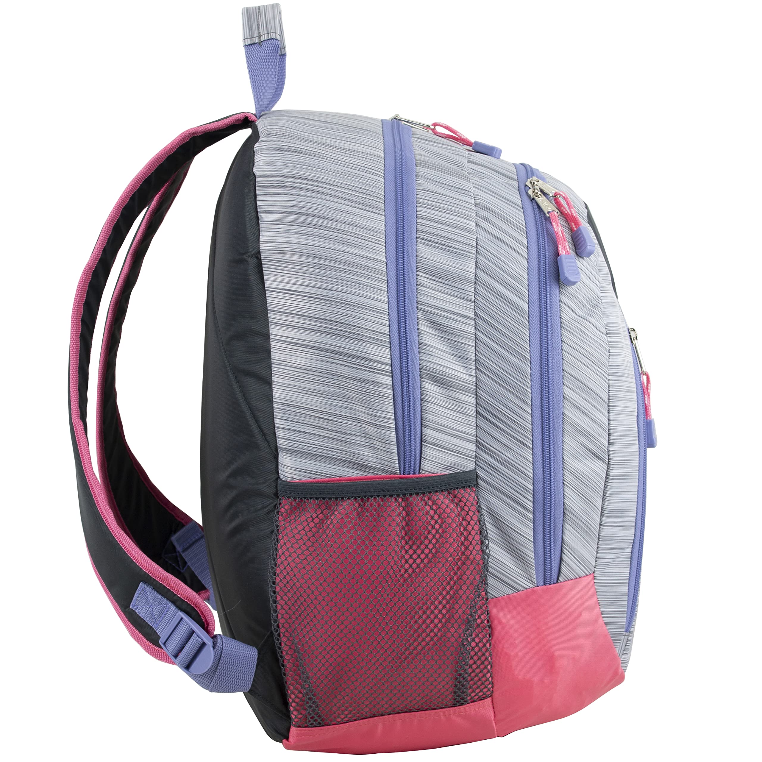 FUEL Sport Multi-Functional Water-Resistant Backpack - Carry On Luggage, Gym Bag & Weekender for Travel, Workout & Daily Use - Grey Delight