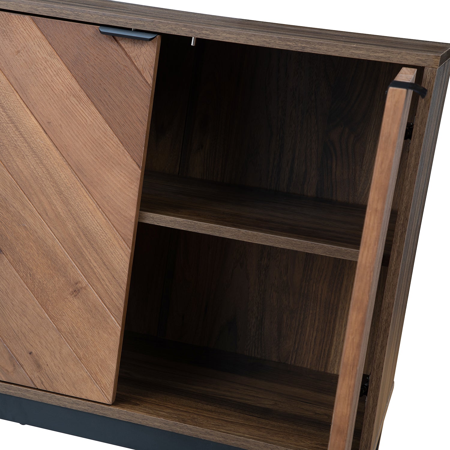 Mila 55 Inch Wide 4 Door Sideboard with Storage - Modern Buffet Cabinet for Dining Room, Living Room & Entryway Organization