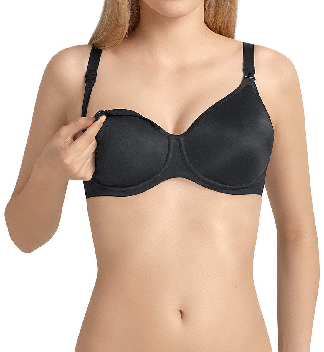 Anita Maternity Women's Microfiber Underwire Nursing Bra #5068 - Comfortable Breastfeeding Support for Nursing Mothers - Perfect for Daytime Wear and Nighttime Nursing