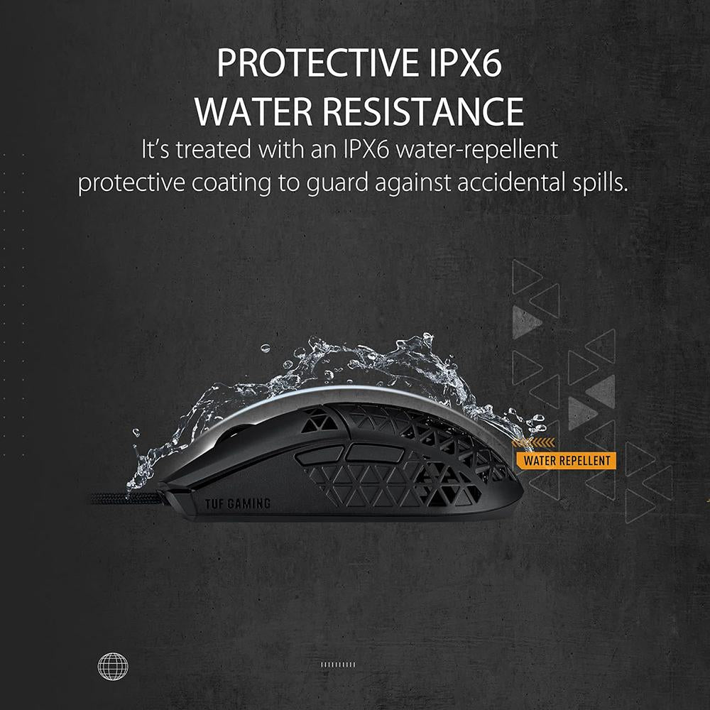 ASUS TUF Gaming M4 Air Wireless Mouse - Lightweight Ergonomic Gaming Mouse for PC, Laptop, Mac - 16000 DPI, RGB Lighting - Perfect for FPS, MOBA, and Office Work