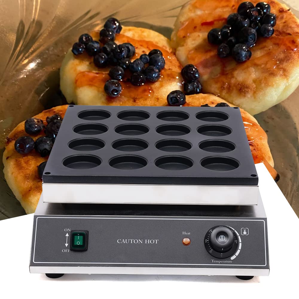Commercial Electric Red Bean Cake Maker Machine - 1700W, 110V, Nonstick & Oil-Free for Healthy Baking | Perfect for Bakeries, Cafes, and Home Kitchens