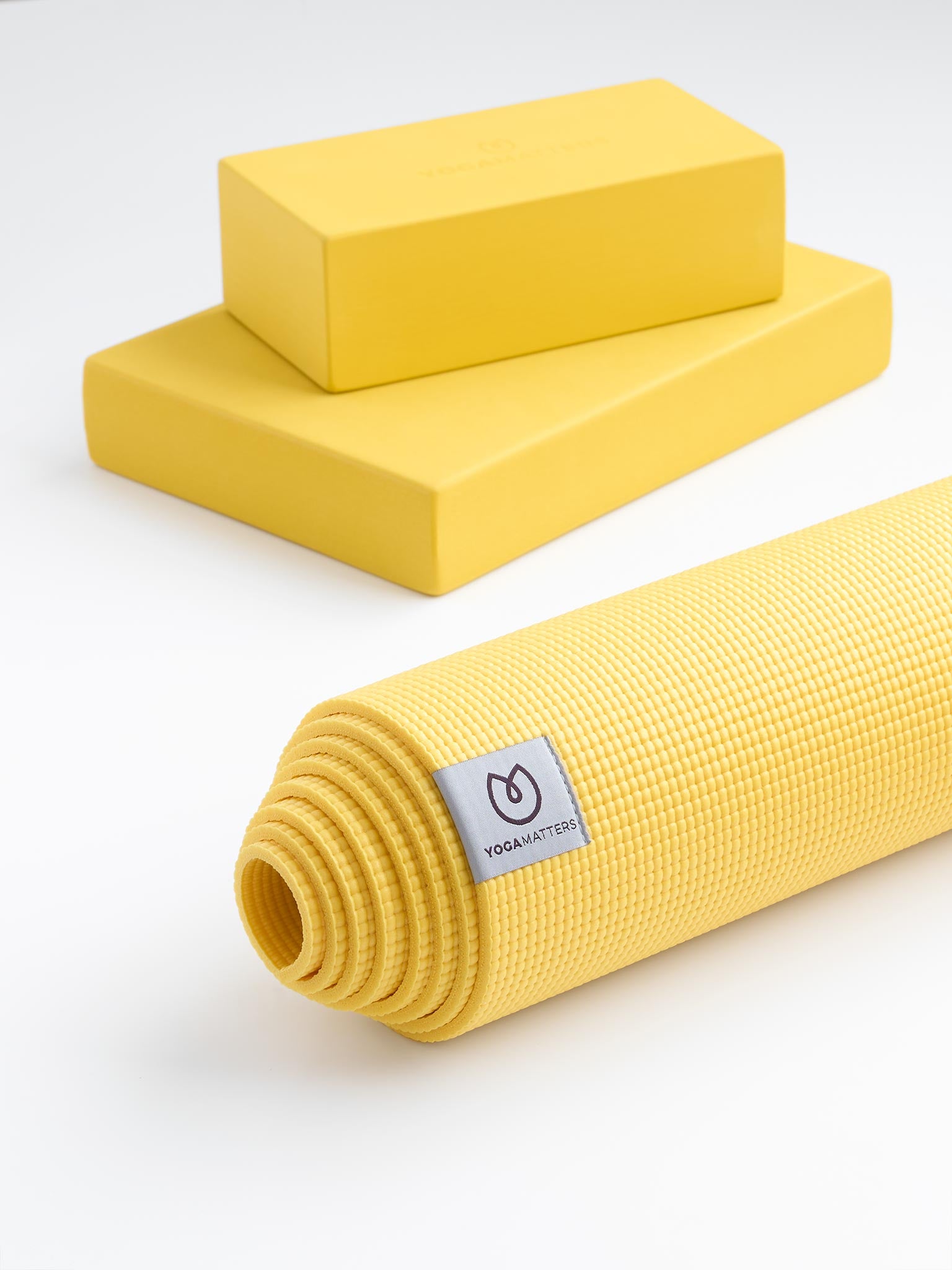 Yogamatters Sticky Yoga Mat - Non-Slip Eco-Friendly Exercise Mat for Yoga, Pilates & Home Workouts - Perfect for Beginners & Professionals