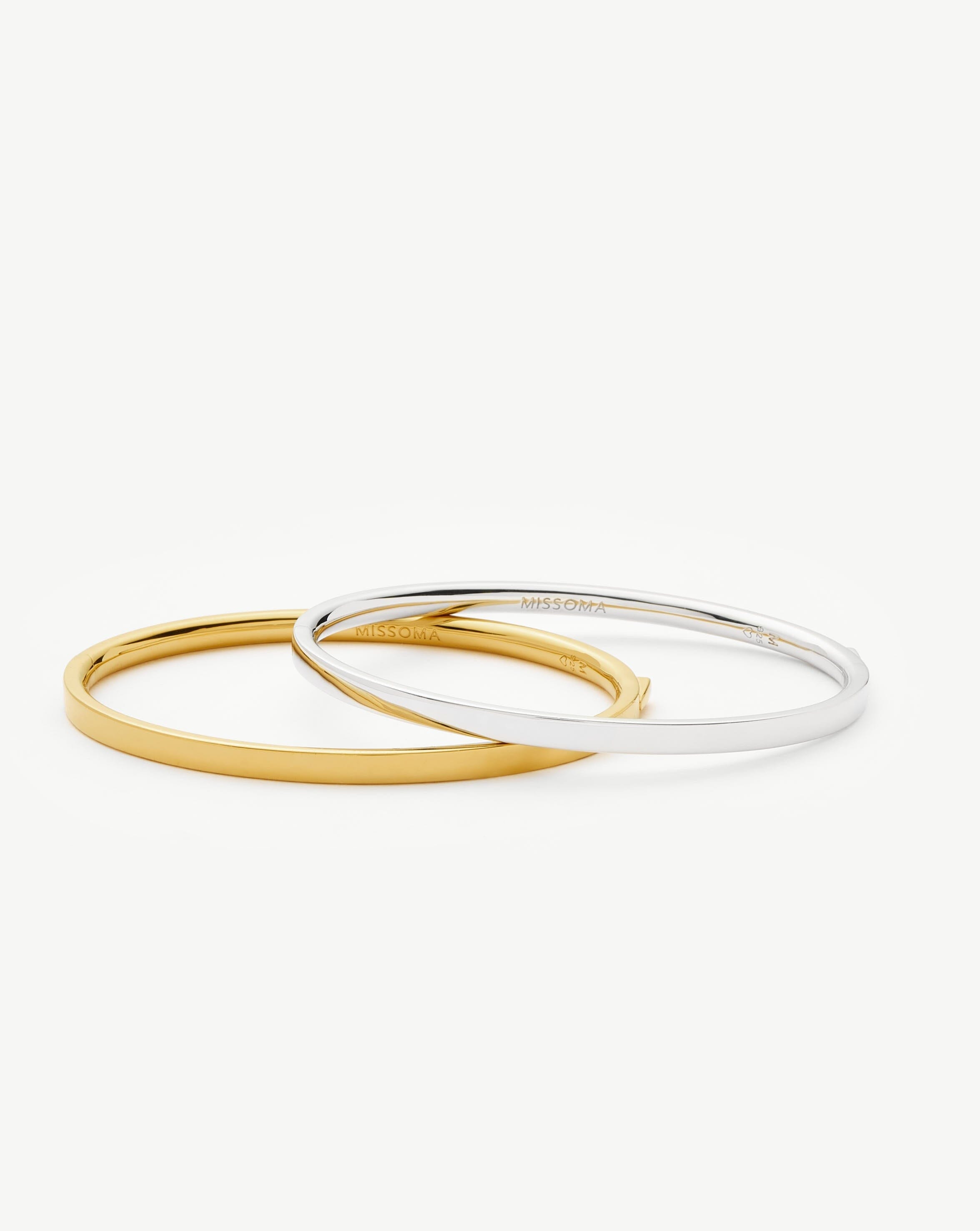 18k Gold Vermeil Classic Hinged Bangle Bracelet - Elegant Jewelry for Women, Perfect for Weddings, Parties & Special Occasions