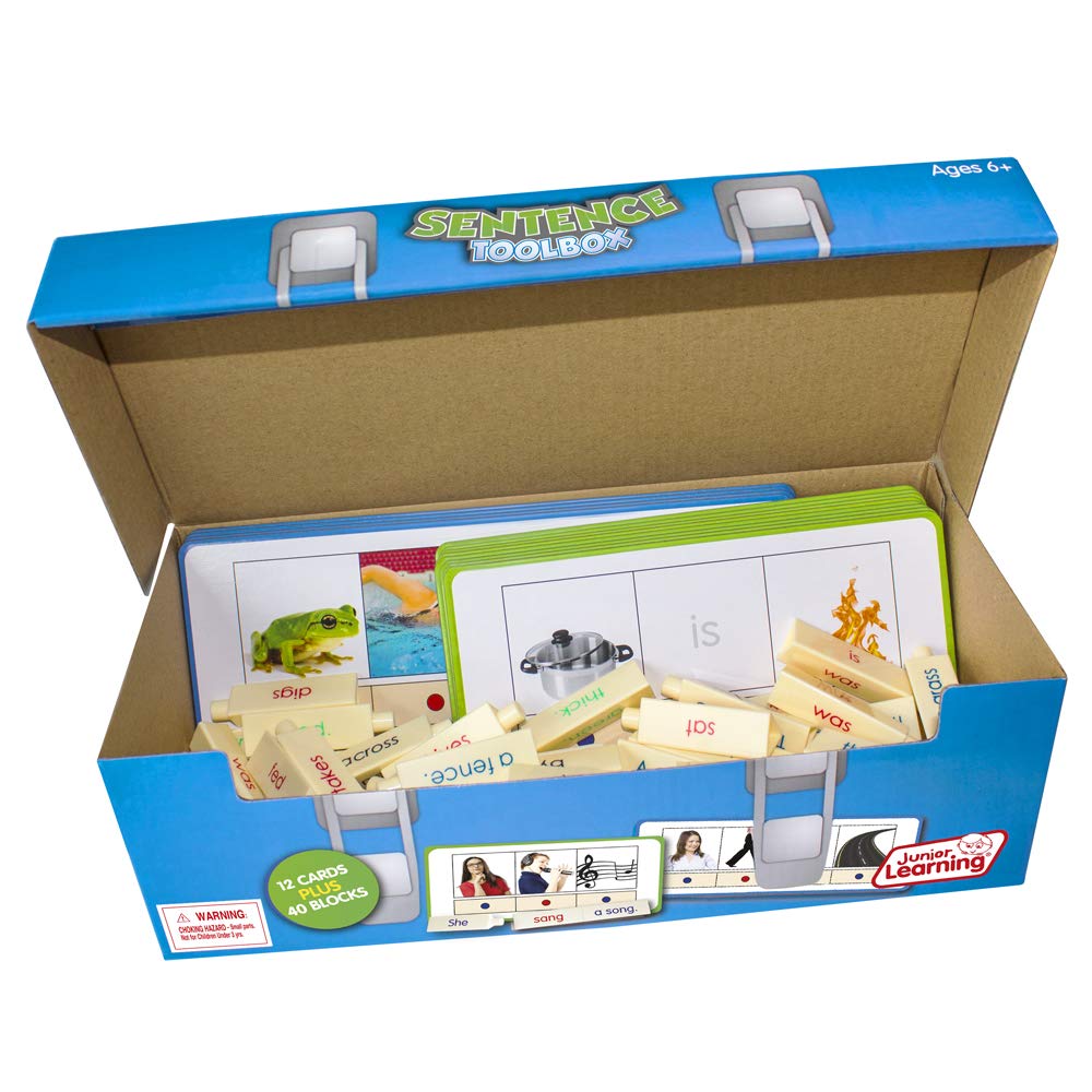 Junior Learning Sentence Toolbox - Educational Grammar Building Kit for Kids Ages 5-8 - Perfect for Homeschooling, Classroom Activities & Language Development