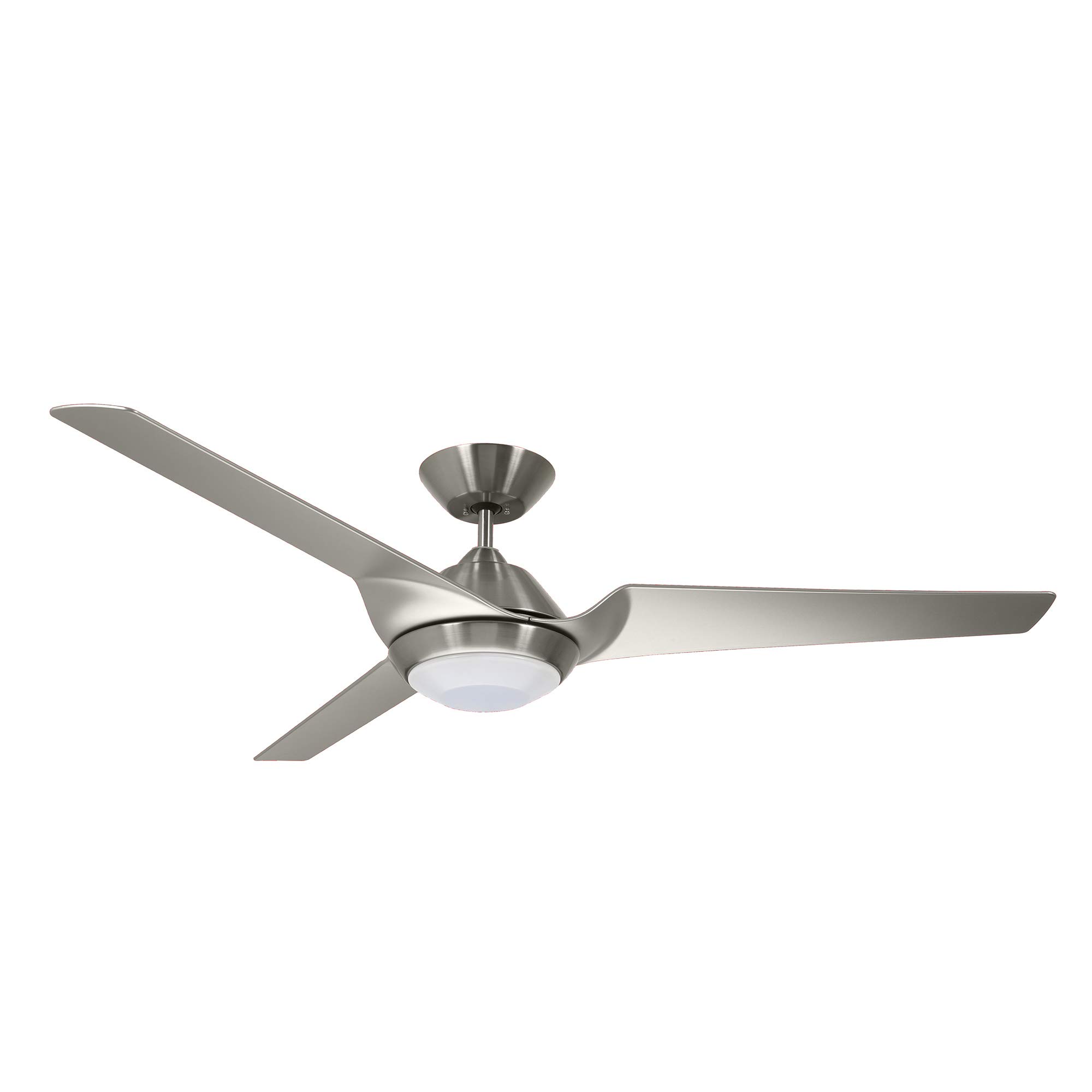 Kathy Ireland Home Sweep Eco WiFi Smart Ceiling Fan with Remote Control - 60 Inch Brushed Steel - Energy Efficient Quiet DC Motor - Perfect for Living Room, Bedroom & Outdoor Patio