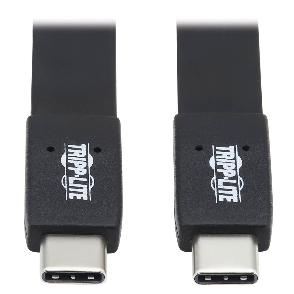 Tripp Lite 16-inch USB-C to USB-C Flat Cable - USB 3.1 Gen 2 (10Gbps, 5A) - Thunderbolt 3 Compatible Fast Charging & Data Sync - Perfect for MacBook Pro, iPad Pro, Galaxy S22 & More (U420-16N-G25AFL)