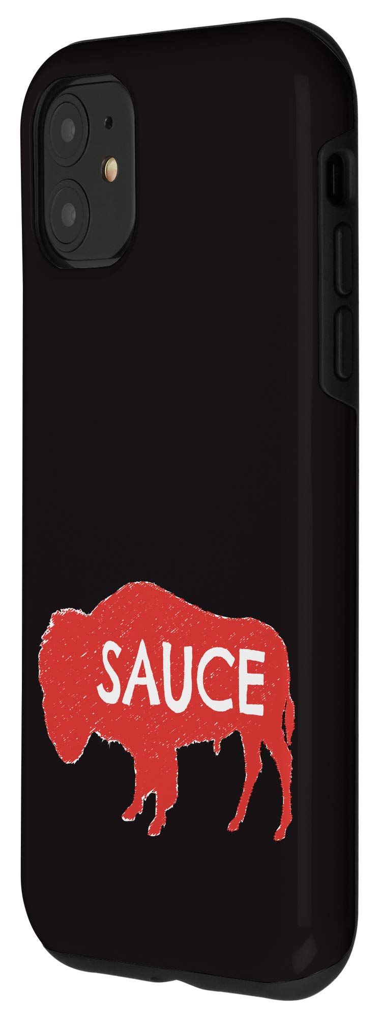 Funny Buffalo Sauce Hot Wings Spicy Food iPhone 11 Case - Perfect for iPhone 11 Protection & Showcasing Your Love for Spicy Chicken Wings at Parties, Work, or Daily Use