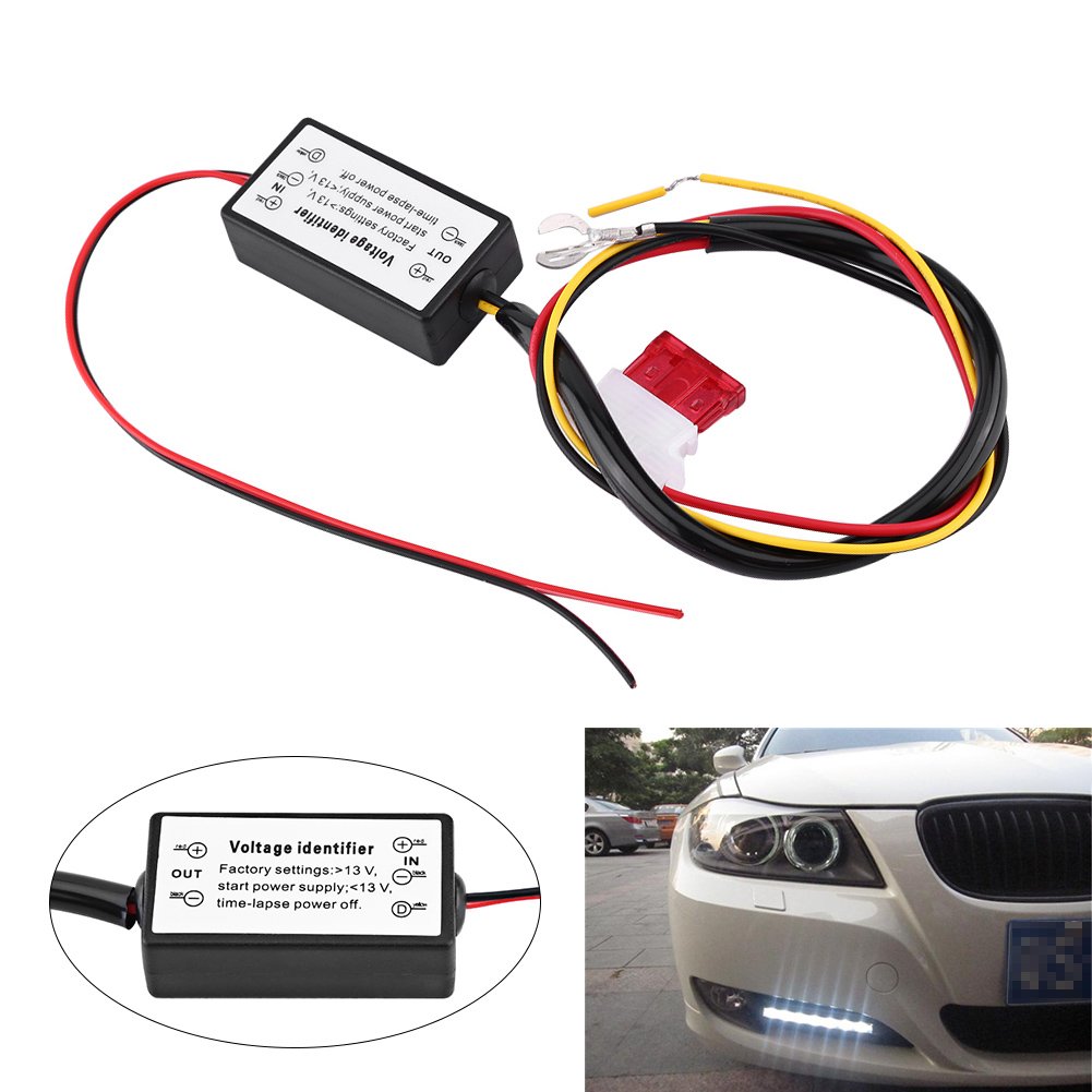 Auto LED Daytime Running Light (DRL) Module with ON/OFF Dimmer Control - Universal DRL Relay Controller for Cars, Trucks & SUVs - Perfect for Enhanced Visibility & Safety During Daytime Driving
