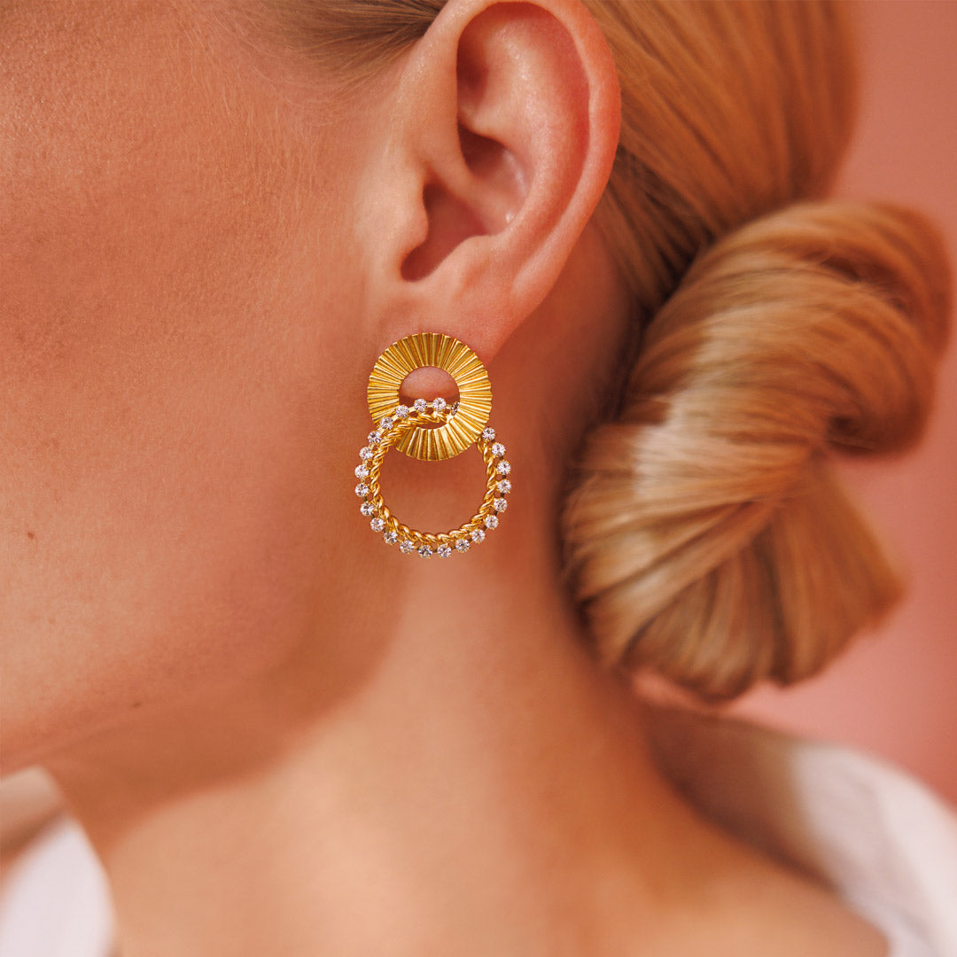 Gianna Crystal Earrings for Women - Elegant Dangle Drop Earrings for Party, Wedding & Evening Wear
