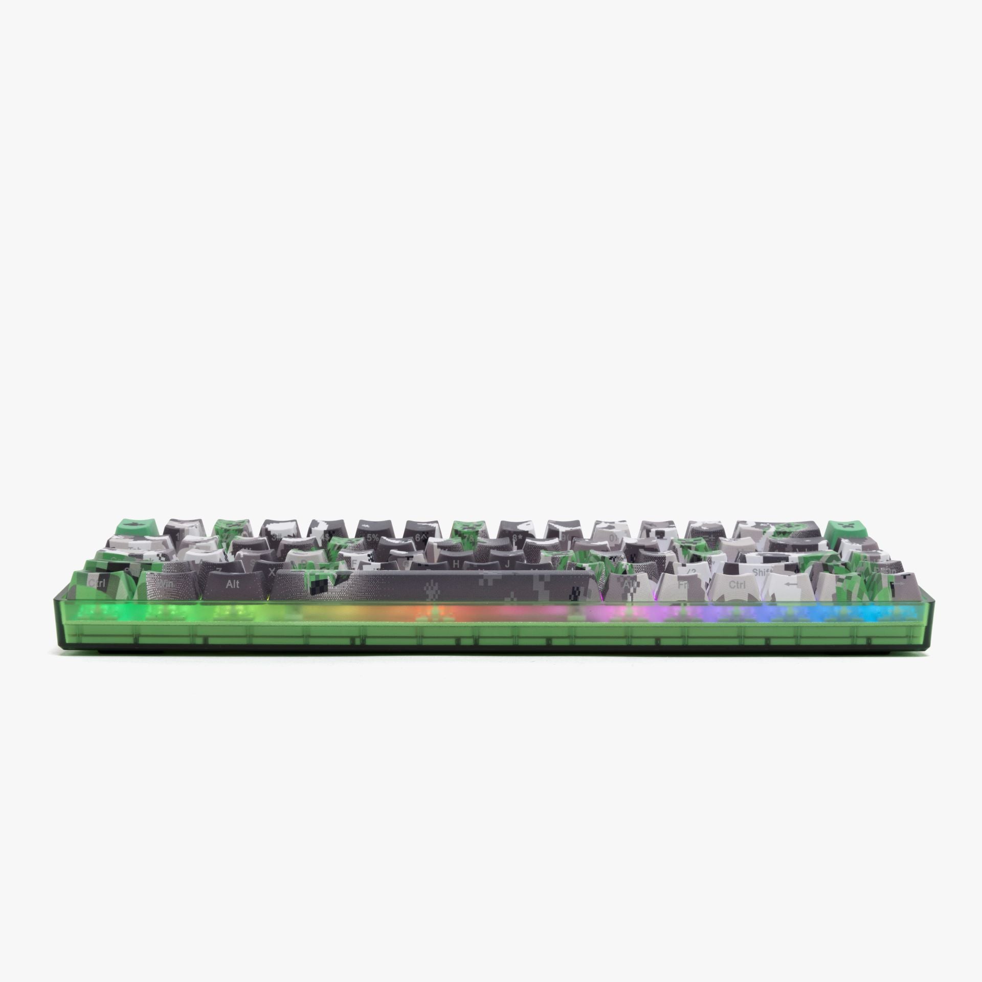 HG x Minecraft Basecamp 65 Mechanical Gaming Keyboard - Creeper Themed RGB Backlit, Customizable Keys for PC Gamers - Perfect for Minecraft Gaming & Streaming Setup
