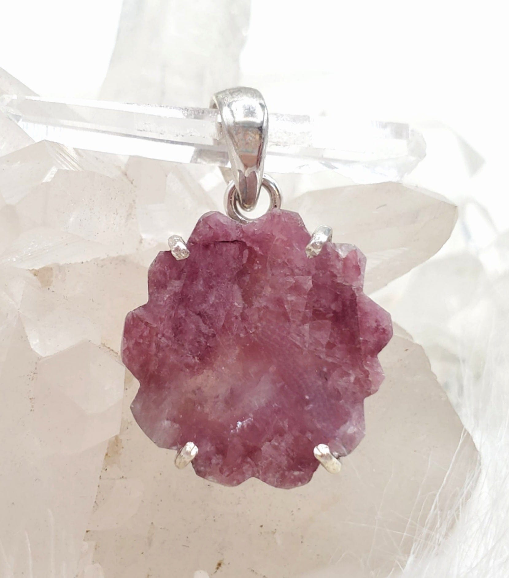 Canadian Rossmenite Pendant in .925 Sterling Silver - Elegant Jewelry for Women, Gift for Her, Birthday & Anniversary Present