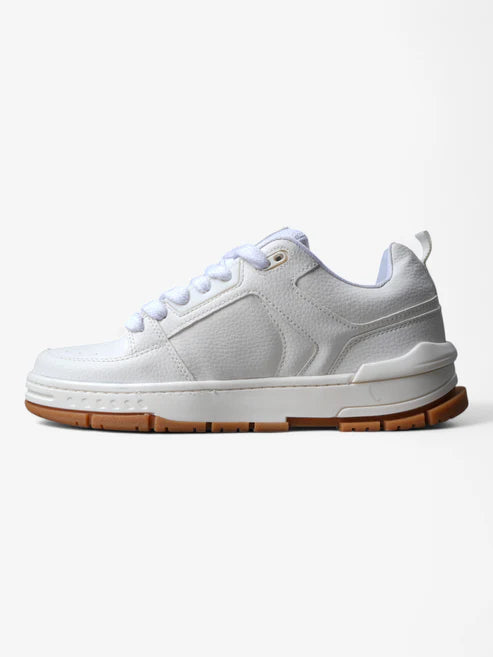 Mormaii Crest White Gum Women's Sneakers - Lightweight Comfortable Walking Shoes for Casual Wear & Outdoor Activities