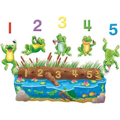 Five Speckled Frogs Bilingual Flannel Board Set - English & Spanish Learning Toy for Preschool Storytime, Circle Time & Early Childhood Education