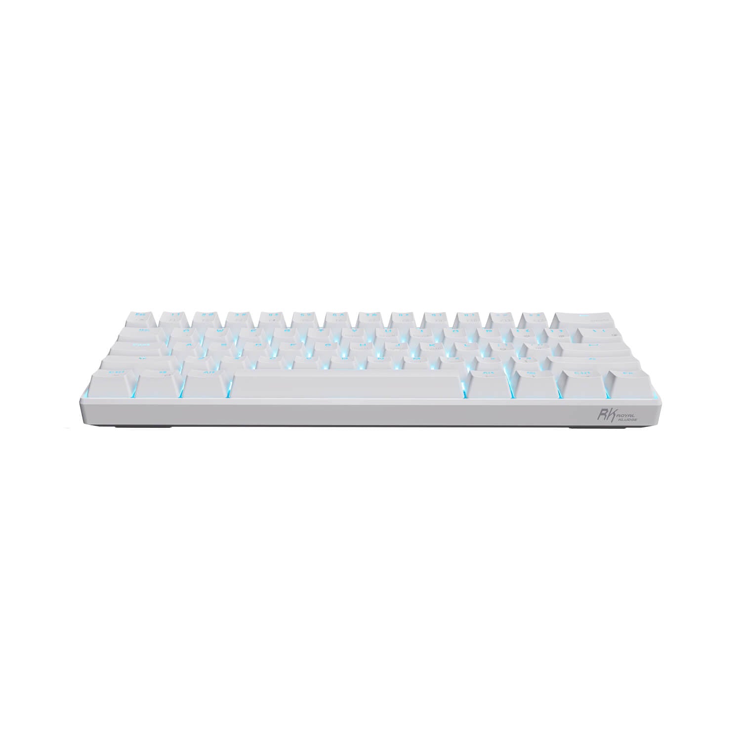 RK61 60% Wireless Bluetooth Mechanical Gaming Keyboard with Blue Switches - Compact Design for PC, Mac, Laptop - Perfect for Gaming, Typing & Office Work (Open Box)