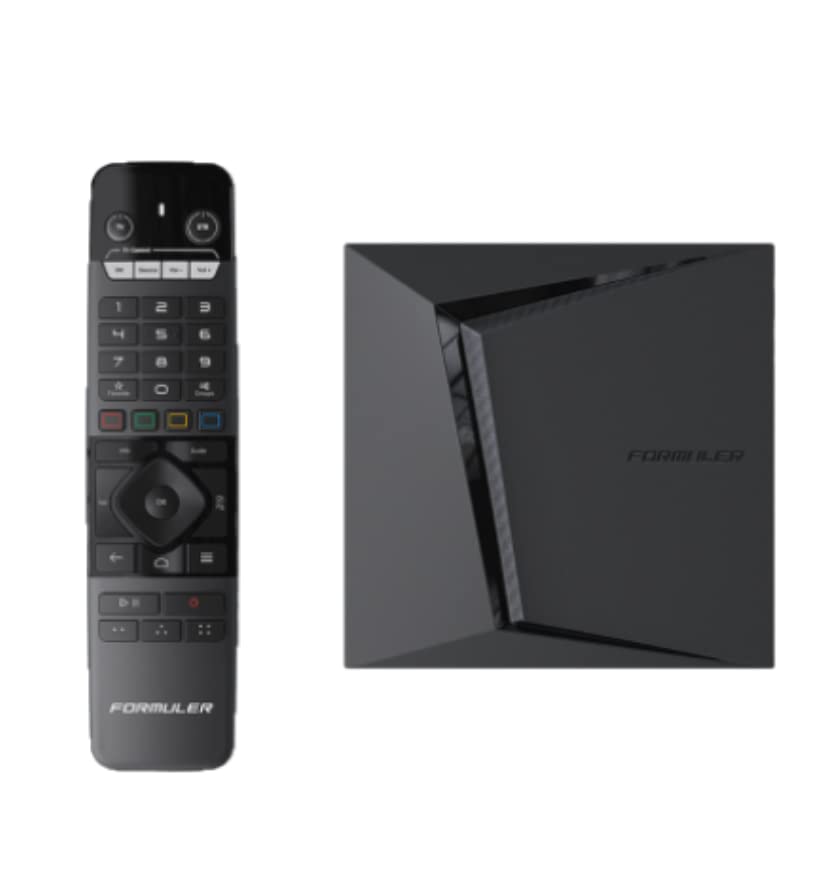Formuler Z11 Pro Max 4K Android TV Box - Android 11 Satellite Receiver with Premium IR1 Remote, 4GB RAM 32GB Storage, Dual Band WiFi 5G, Gigabit LAN (Black) - Perfect for IPTV Streaming, Live TV & Home Entertainment