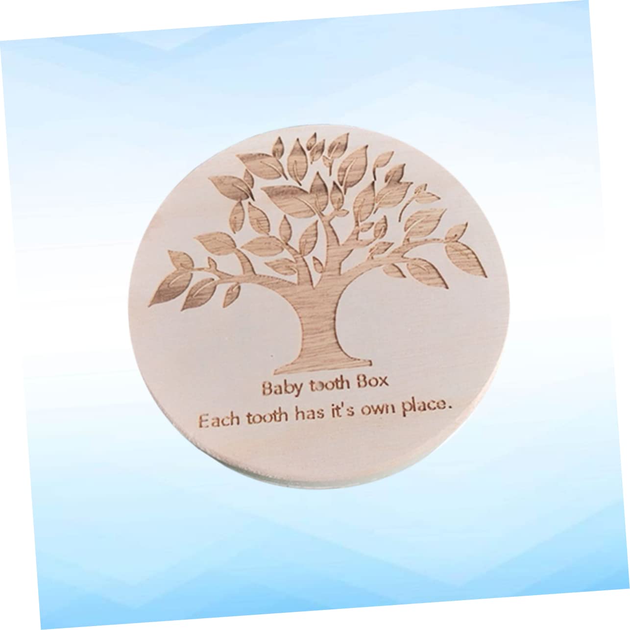 Toyvian 3-Piece Wooden Baby Teeth Keepsake Box Set - Round Storage Container for Lost Teeth Collection, Perfect for Boys and Girls (Great for Tooth Fairy Gifts & Childhood Memory Preservation)