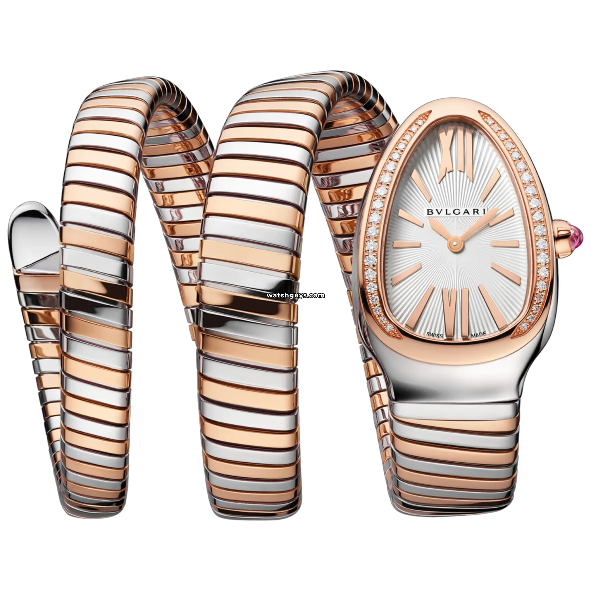 Bvlgari Serpenti Tubogas 103149 Two Tone Gold & Steel Watch - Luxury Women's Jewelry for Gifts, Parties & Special Occasions