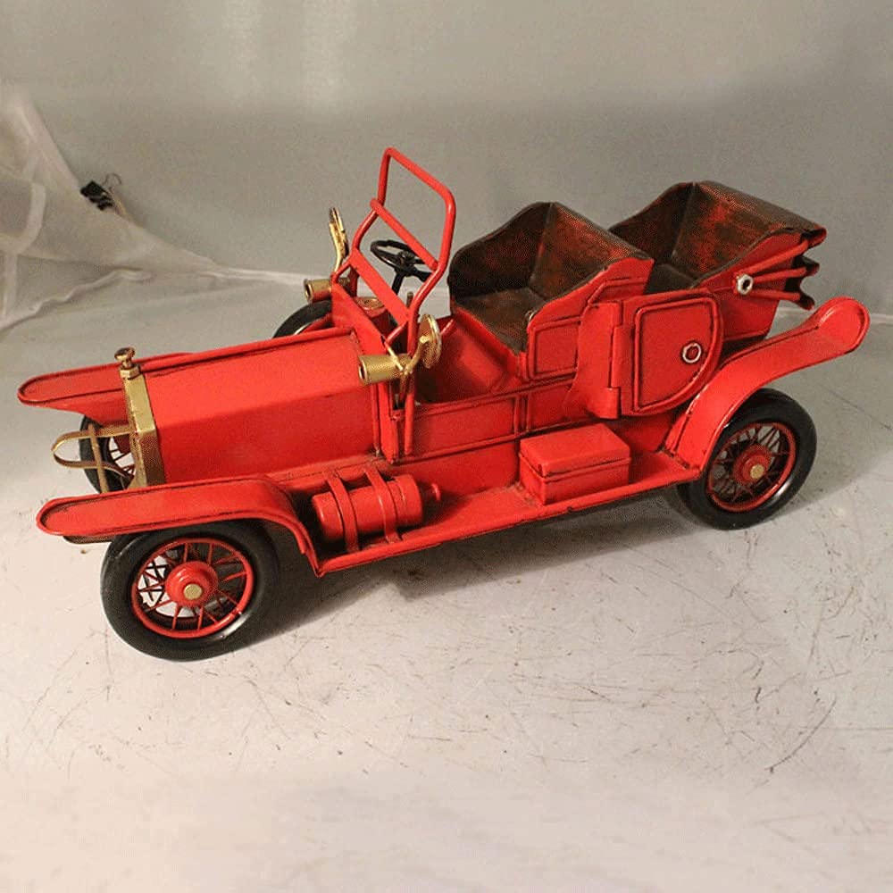 Vintage European Retro Metal Car Model - Handmade Static Desktop Decoration, Collectible Toy Car for Boys & Adults | Perfect for Home Office Display, Gift for Car Enthusiasts