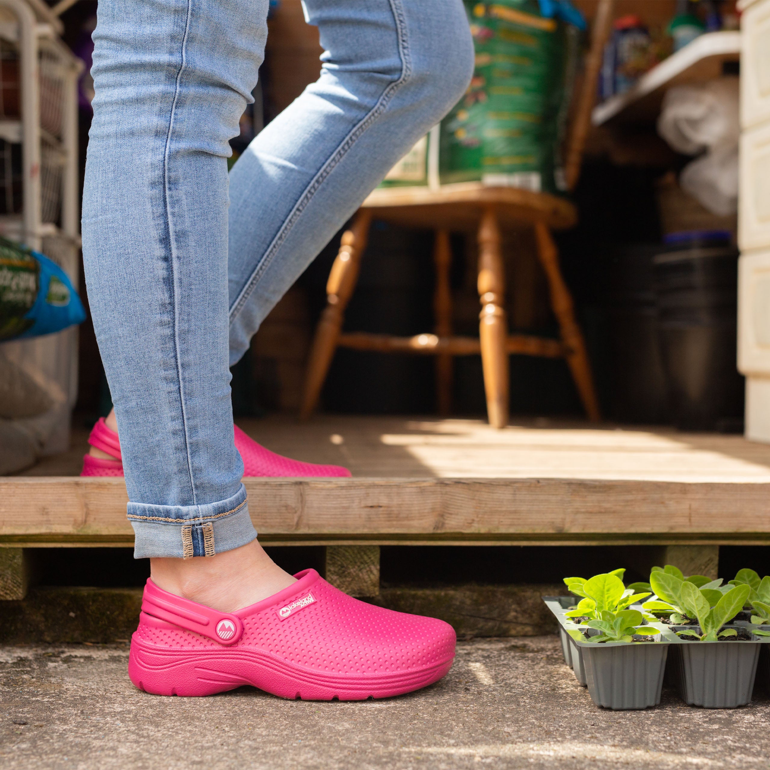 Women's Classic Garden Clogs - Comfortable Slip-Resistant Rubber Clogs for Gardening, Yard Work & Outdoor Activities