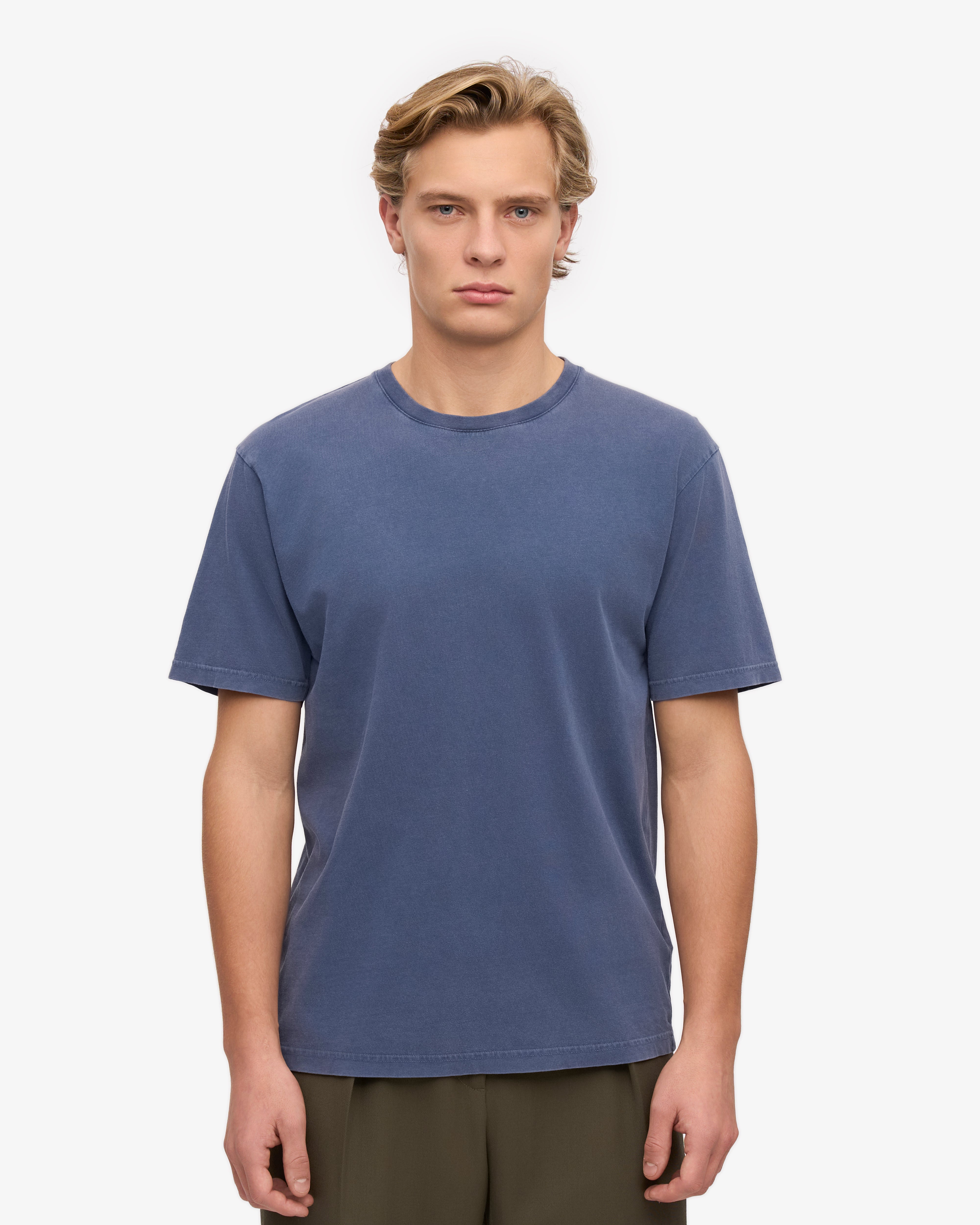 Classic Organic Cotton T-Shirt for Men & Women | Soft Comfortable Eco-Friendly Tee | Neptune Blue | Perfect for Casual Wear, Gym & Everyday Outfits