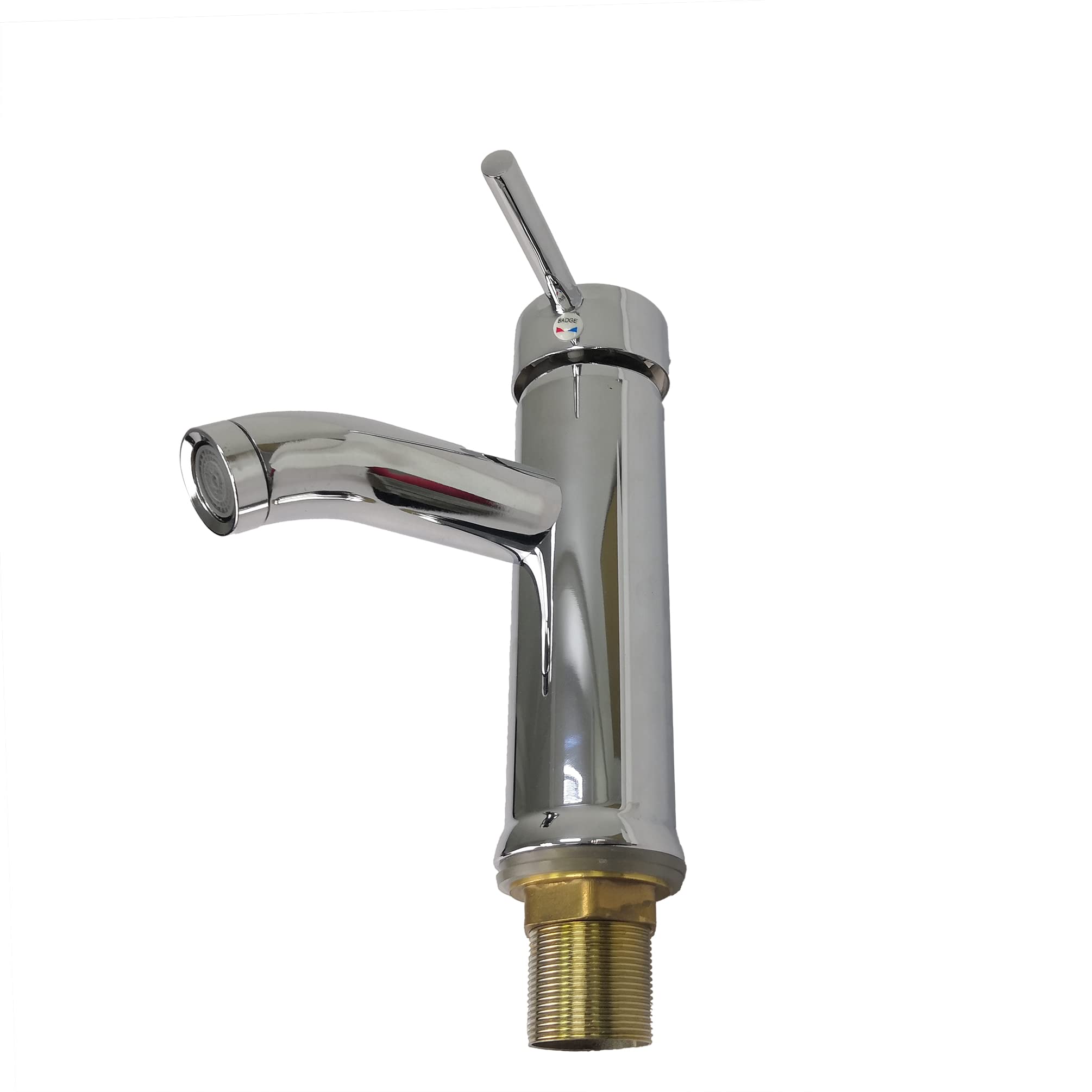 FixtureDisplays® Chrome Plated Vanity Faucet with Hot & Cold Water Control - Bathroom Sink Faucet for Modern Home Decor (Model 15552-NPF) | Perfect for Guest Bathrooms, Master Suites & Powder Rooms