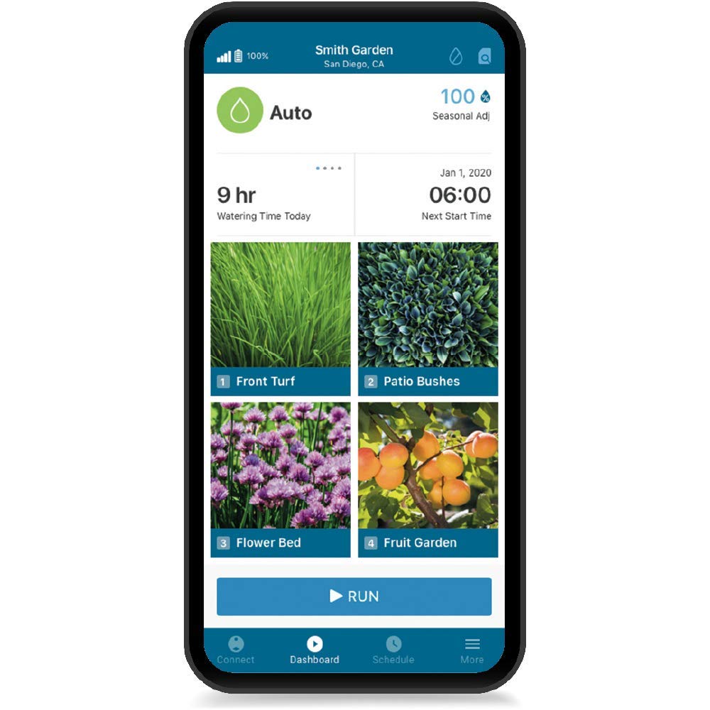 Hunter Company Node-BT Wireless Bluetooth Irrigation Controller - Battery Operated Smart Watering System for Lawns & Gardens (DC Solenoid Not Included) | Perfect for Remote Yard Management & Vacation Home Maintenance