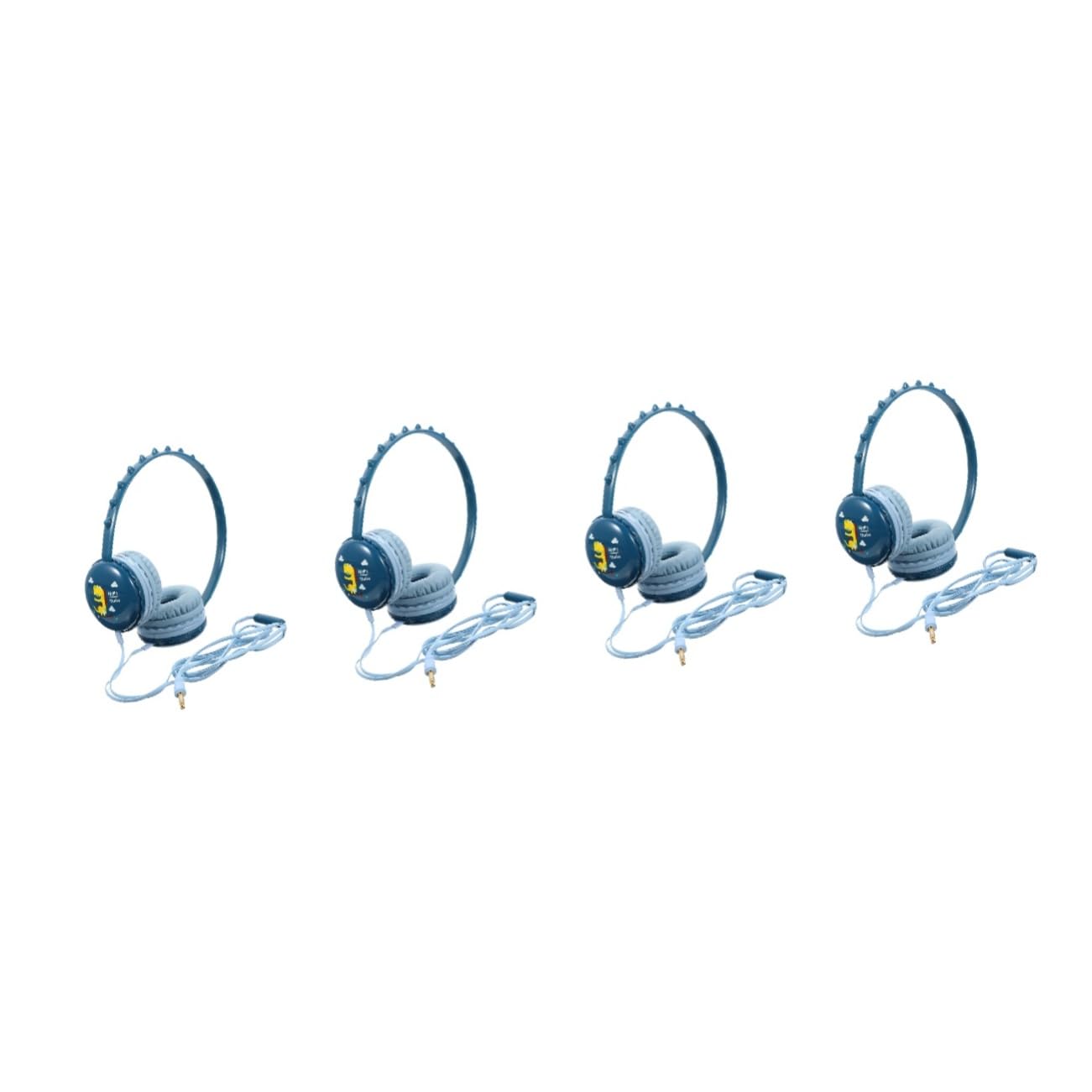 OSALADI 4 Pack Kids Wireless Headphones with Wired Option - Over Ear Toddler Headphones for Girls, Boys - Lightweight Comfortable Gaming Headset for Travel, School, Home Use