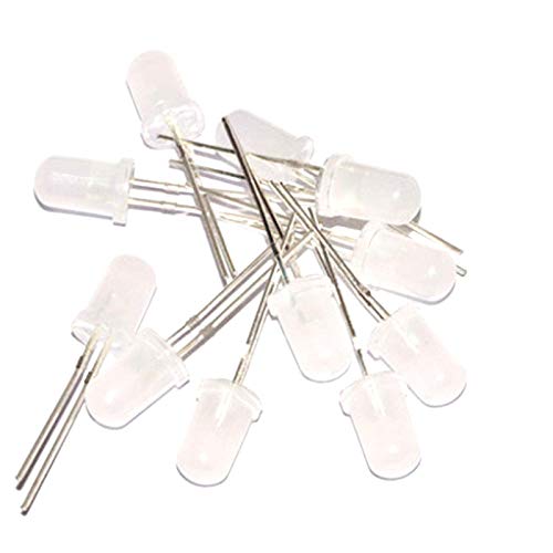1000pcs 5mm RGB LED Diodes - Slow Blinking Diffused Light Emitting Diodes with 2 Pins (Red Green Blue) for DIY Electronics, Arduino Projects, and Decorative Lighting