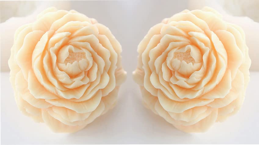 Devik Organics Peony Flower Soap - Handmade Organic Soap Bar with Natural Fragrance, Paraben & Sulfate Free (Pack of 2) | Gentle Cleansing for Sensitive Skin, Perfect Gift for Mother's Day & Self-Care Routine