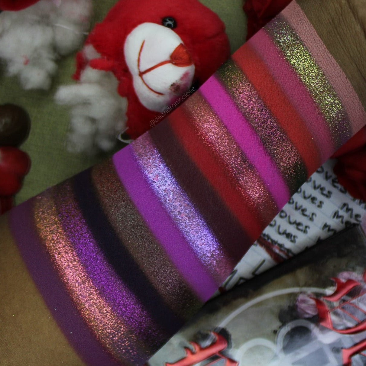 Dead Roses Eyeshadow Palette - 18 Matte & Shimmer Shades, Vegan & Cruelty-Free Makeup for Everyday & Party Looks | Perfect for Bridal, Halloween & Special Occasion Makeup